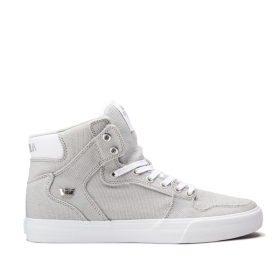 Supra VAIDER Høye Sneakers Herre Grå/Sølv/Hvite | NO-39260